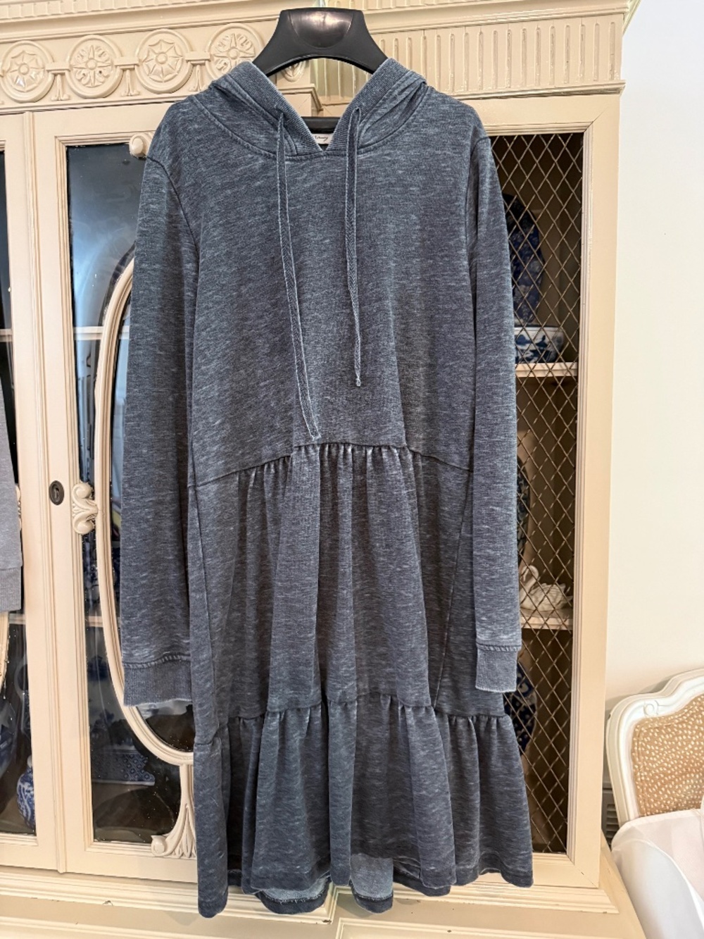 Blue motion sweatshirt dress